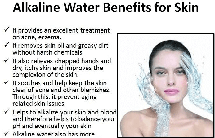 Alkaline water benefits for skin