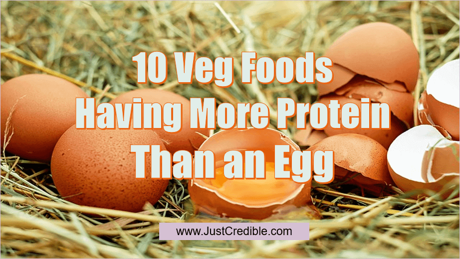 High Protein Veg Foods Having More Protein Than an Egg